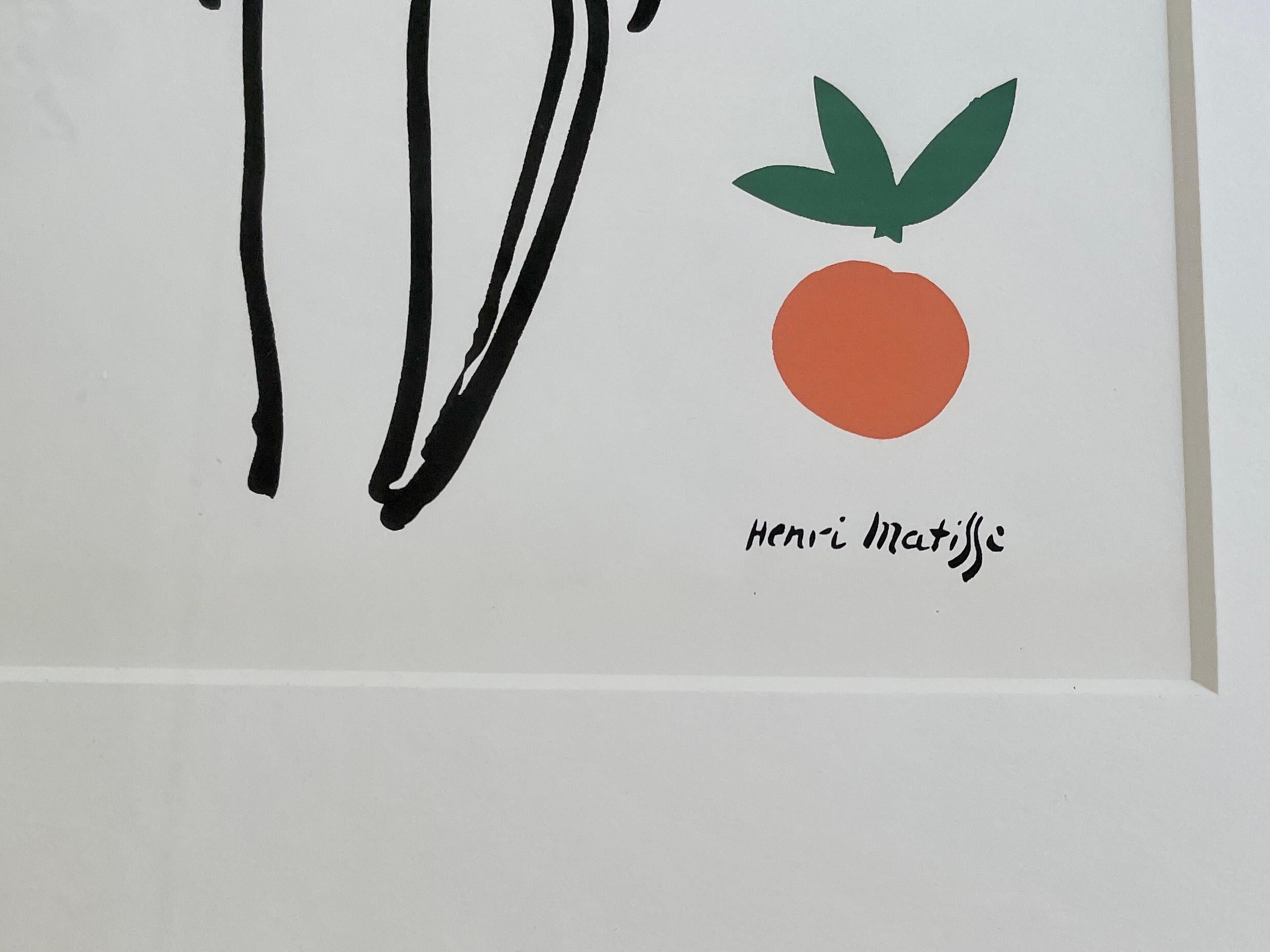 1960s Henri Matisse Nu Aux Oranges Silkscreen For Sale 2