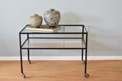 1960s Herbert Hirche Serving Trolley / Bar Cart Christian Holzäpfel KG, Germany