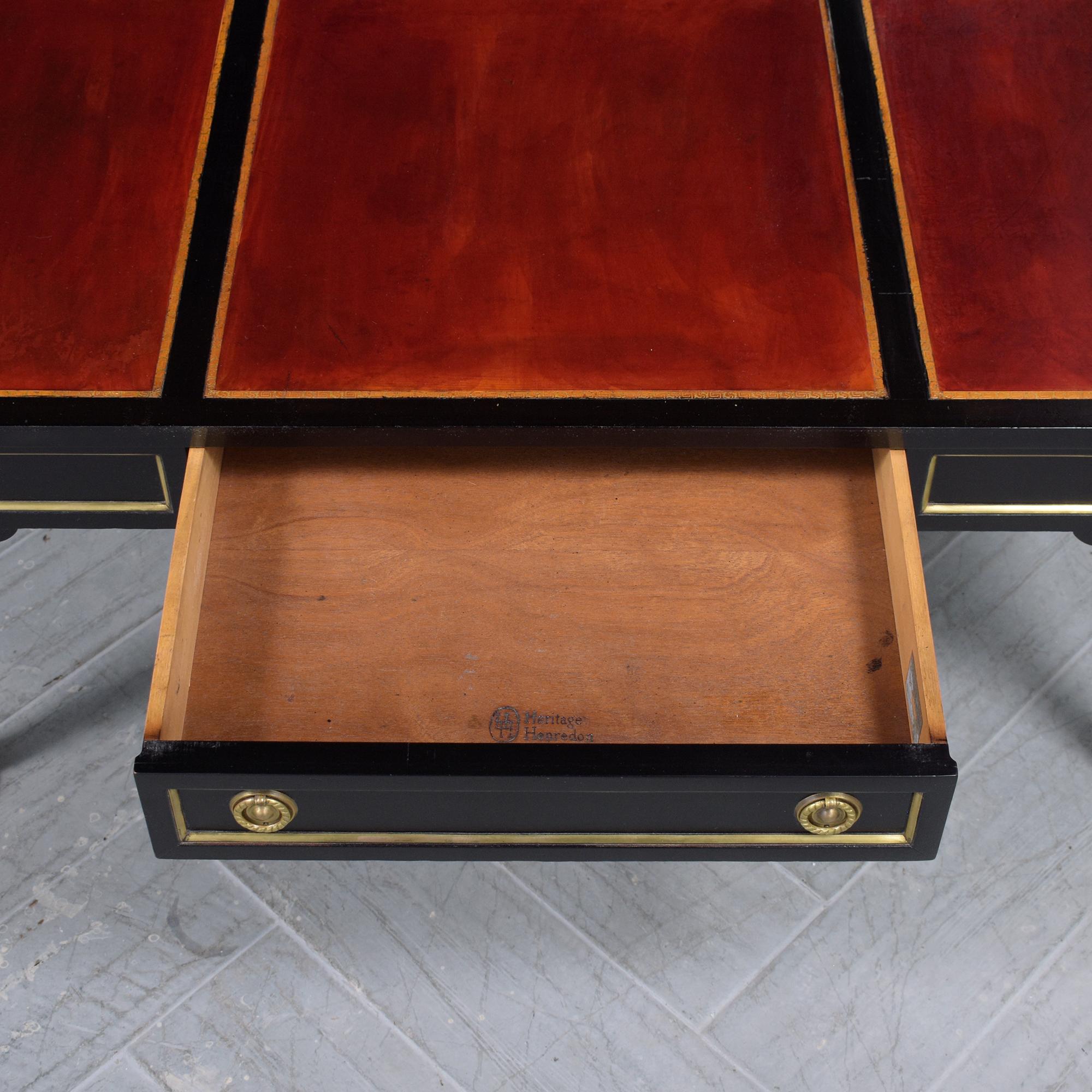 American Hollywood Regency-Style Coffee Table by Heritage Henredon: 1960s Luxury For Sale