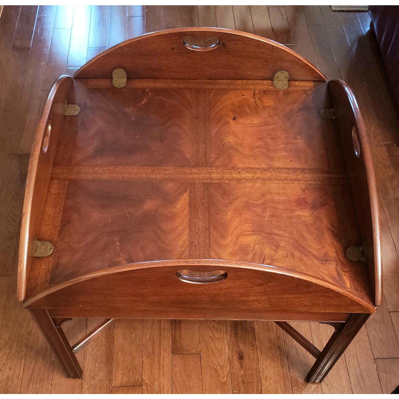 1960s Heritage Solid Mahogany Butler Coffee Table 4