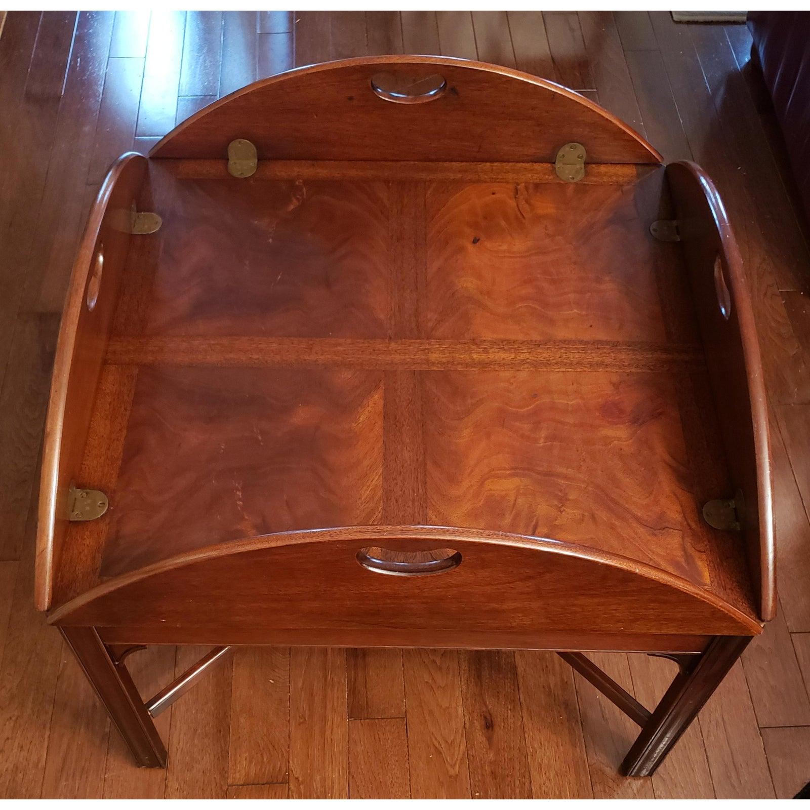 1960s Heritage Solid Mahogany Butler Coffee Table 1