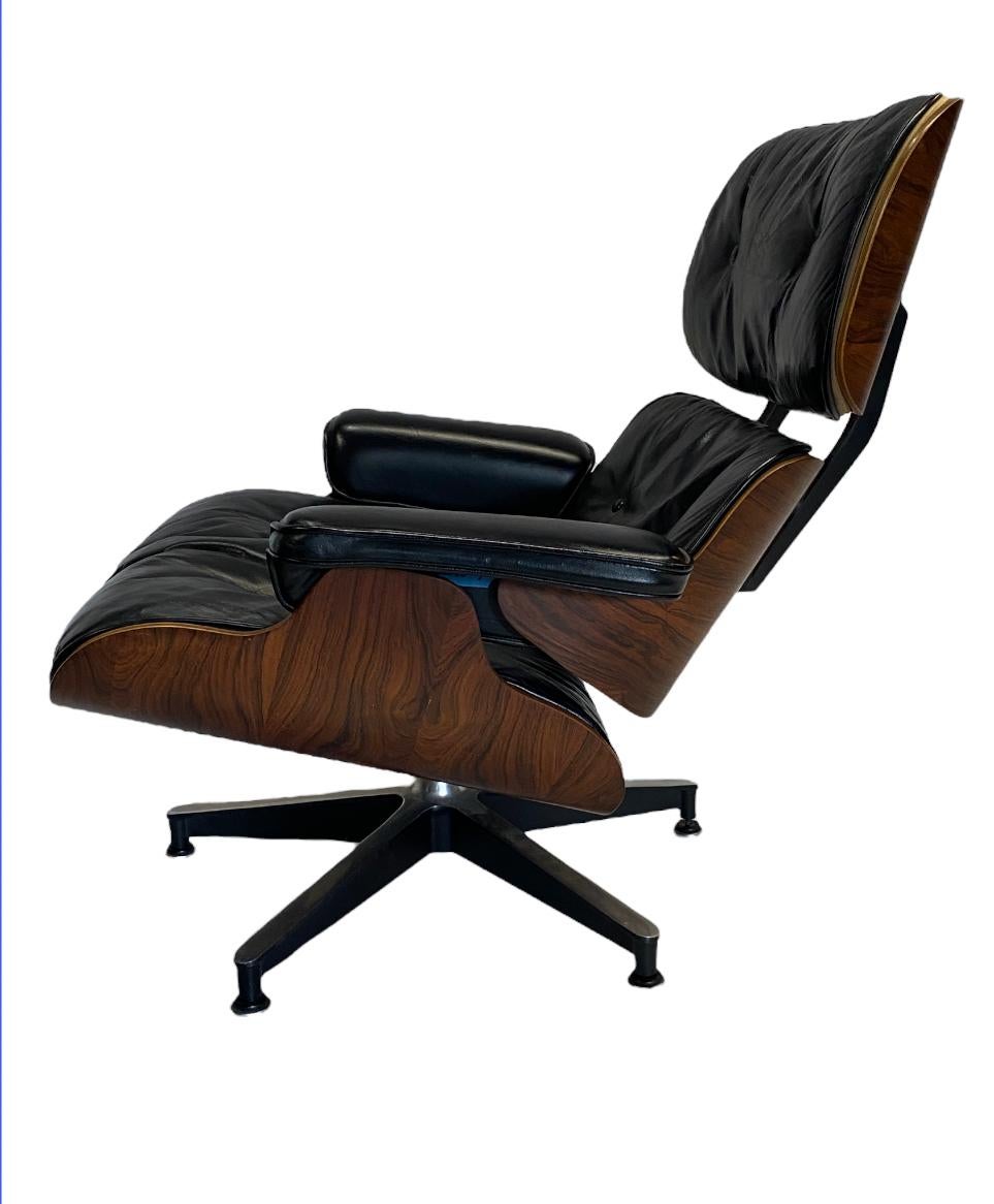 1960s, Herman Miller Eames Lounge Chair and Ottoman 4