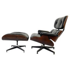1960s Herman Miller Eames Lounge Chair and Ottoman