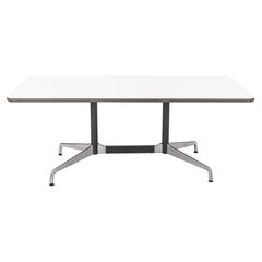 1960s Herman Miller Eames Segmented Dining Table / Conference Table in White