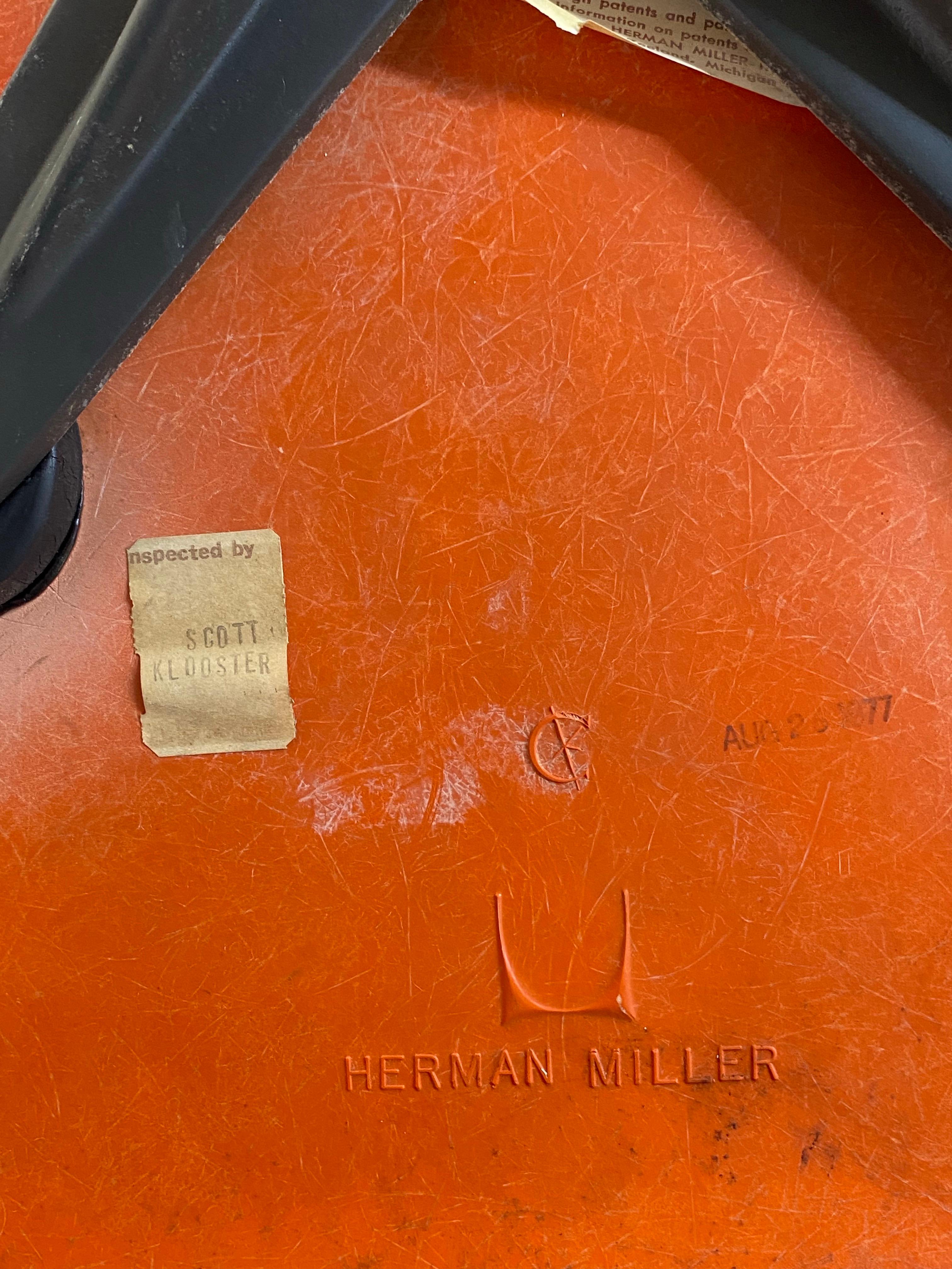 1960er Herman Miller Eames Drehbarer Büro-Schreibtischstuhl im Angebot 7