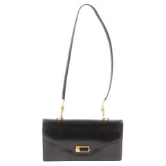 Sac à bandoulière en cuir « Black Box » d'Hermès, années 1960