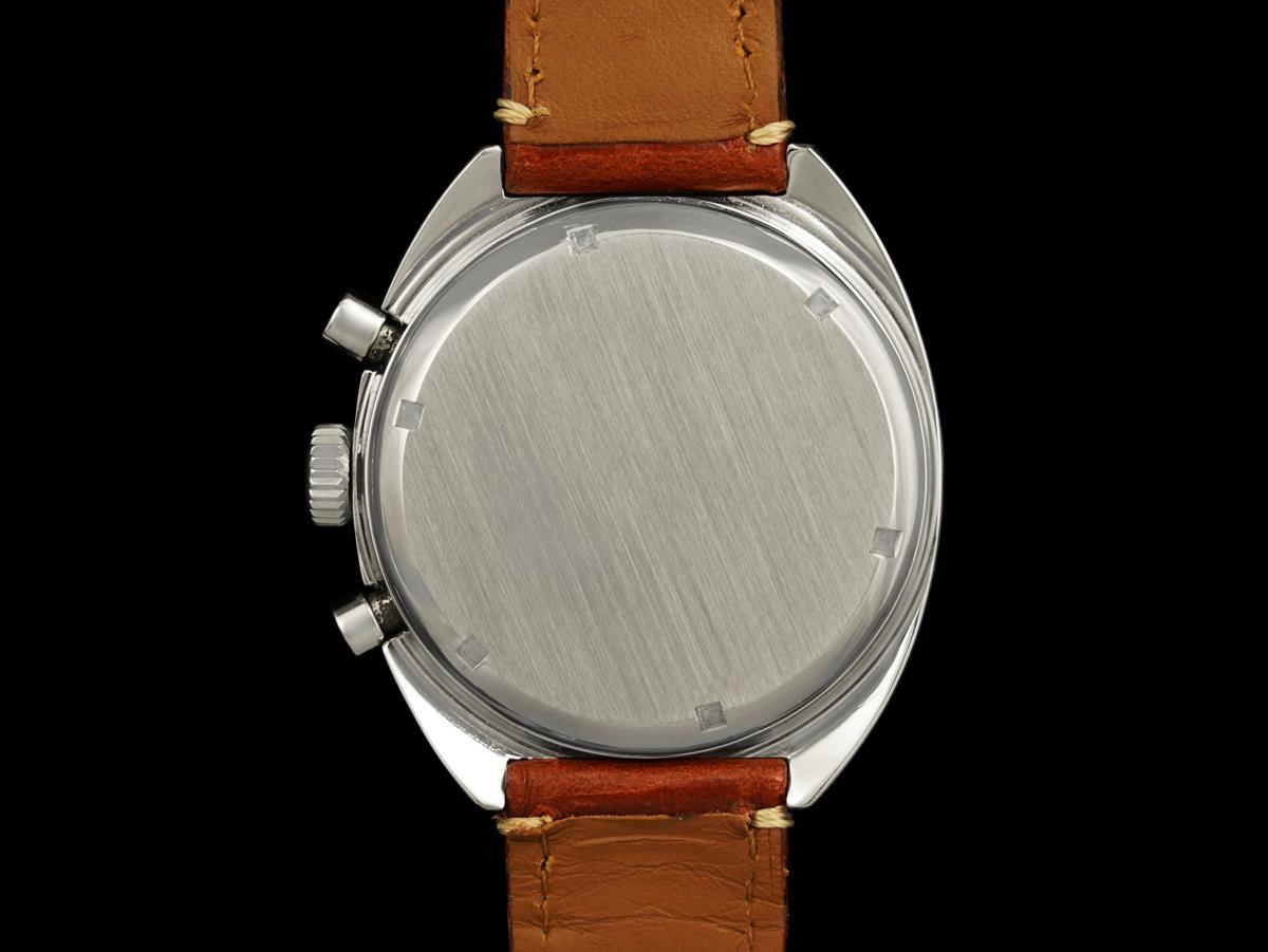Reloj de caballero Heuer Retro Vintage Valjoux 7734 Cronógrafo 1960 - Acero inoxidable en venta 2