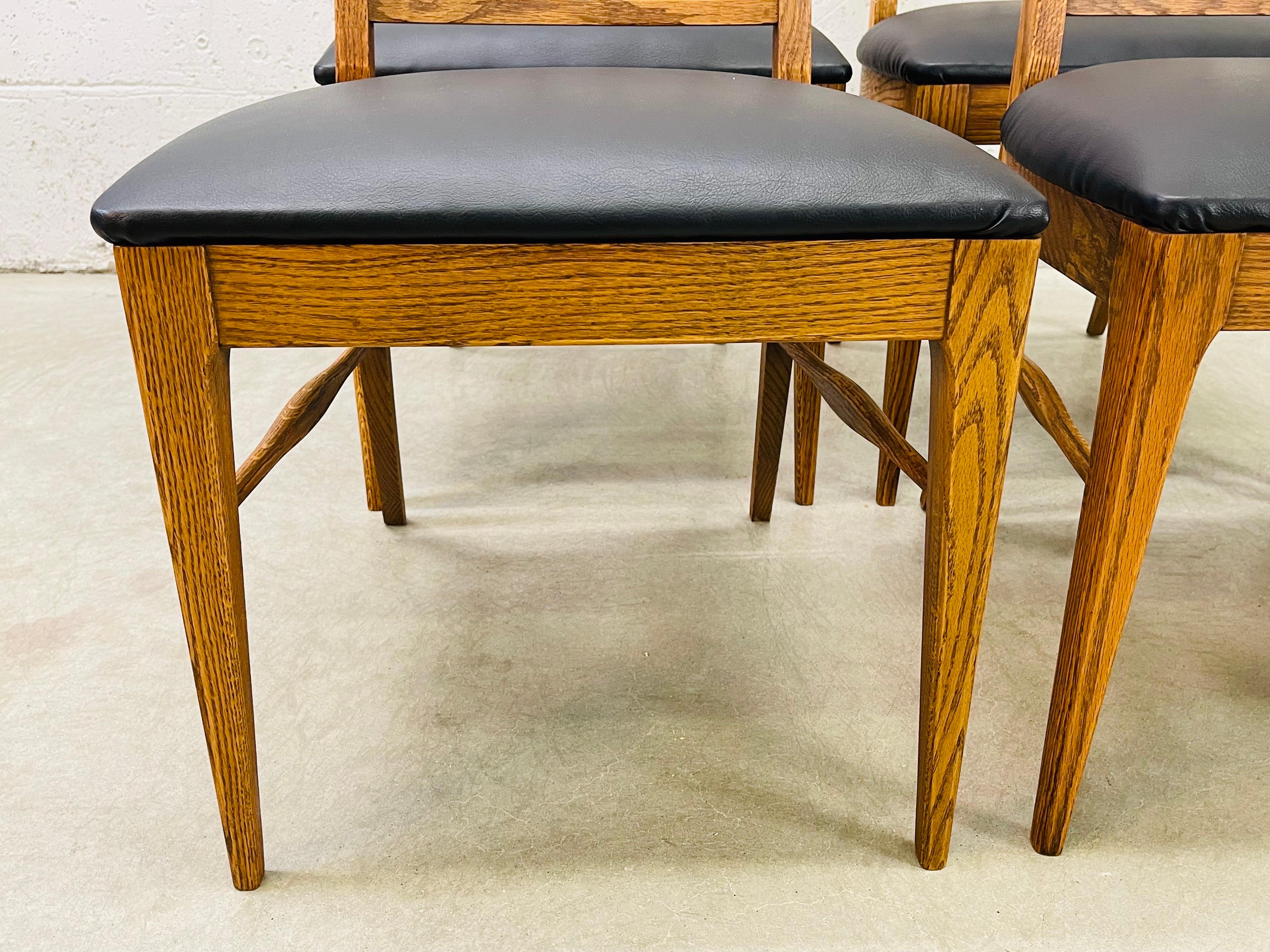 Mid-Century Modern 1960s High-Back Dining Chairs, Set of 4 For Sale