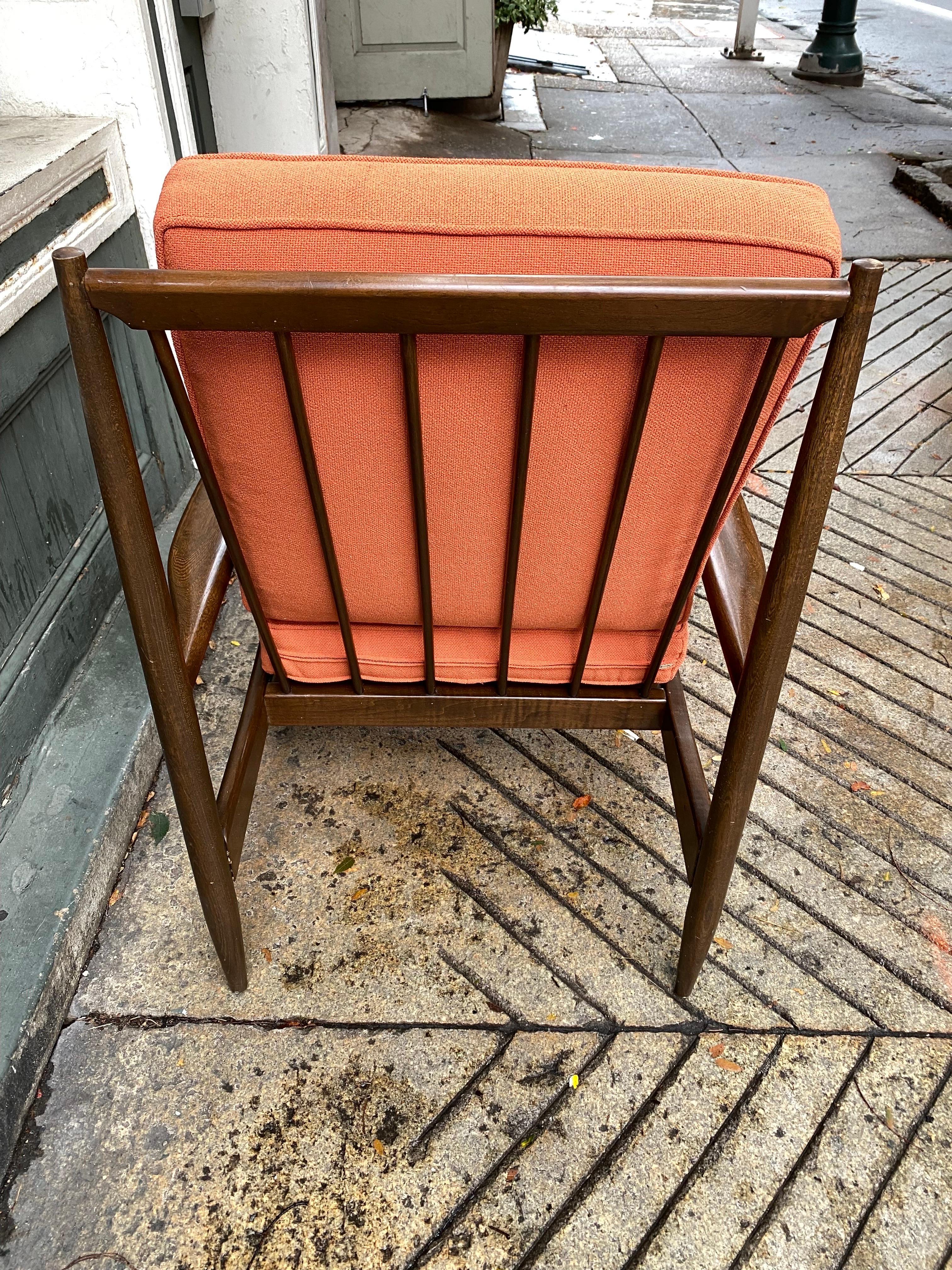 Mid-20th Century 1960’s High-Back Open Armchair possibly Selig For Sale
