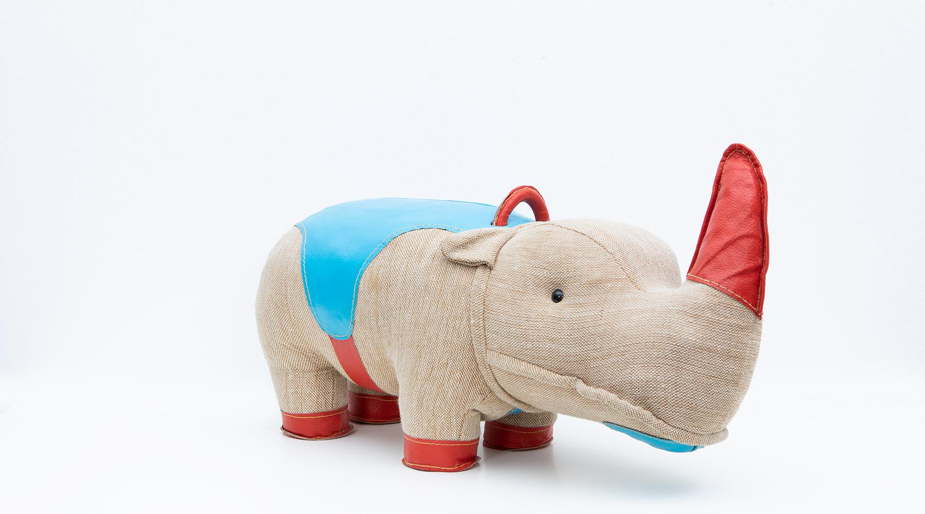 1960s High-Quality Children Toy 'Rhino' by German Renate Müller 'B' 3