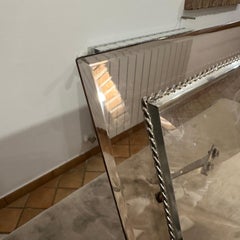 1960s High Quality Mid-Century Modern Smoked Glass Italian Picture Frame