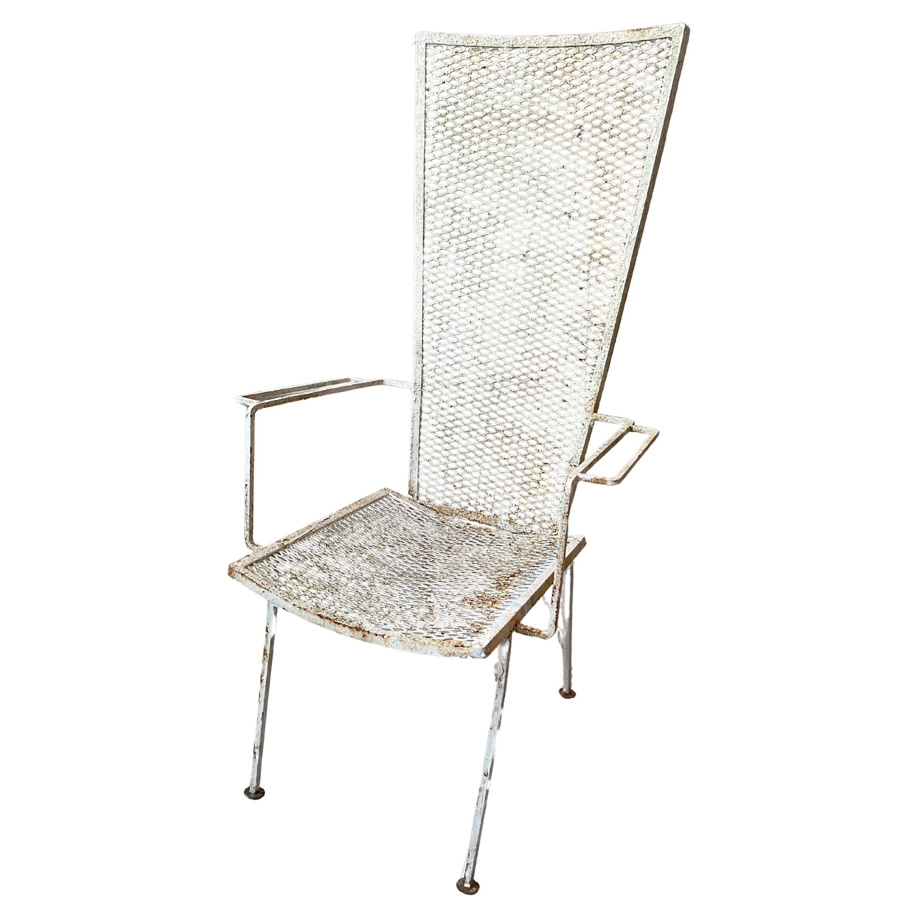 1960s  Poltrona da esterno Highback in ferro