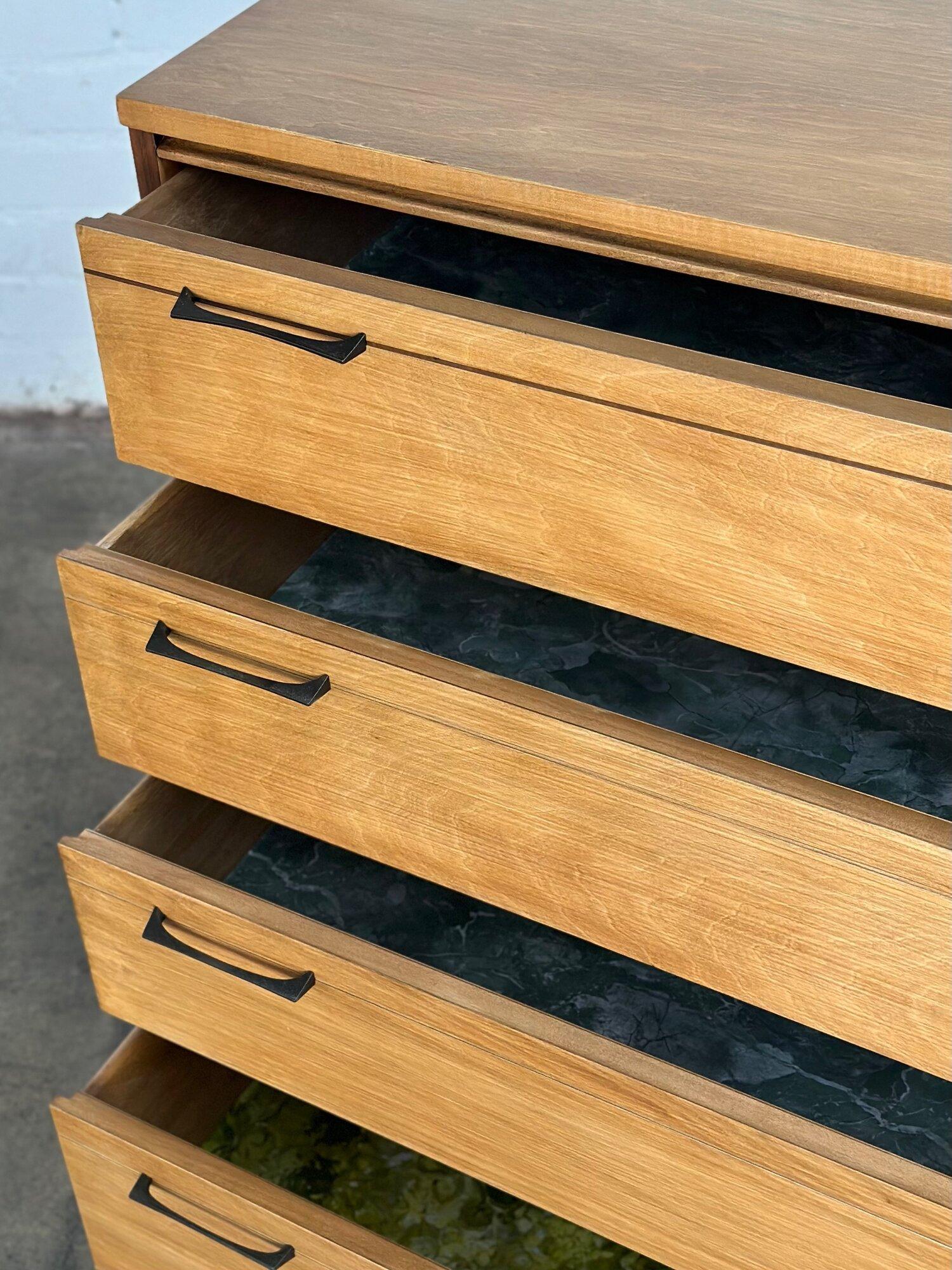 1960’s Highboy Dresser In Good Condition In Los Angeles, CA