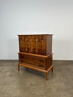 1960s Highboy with sculpted spade handles