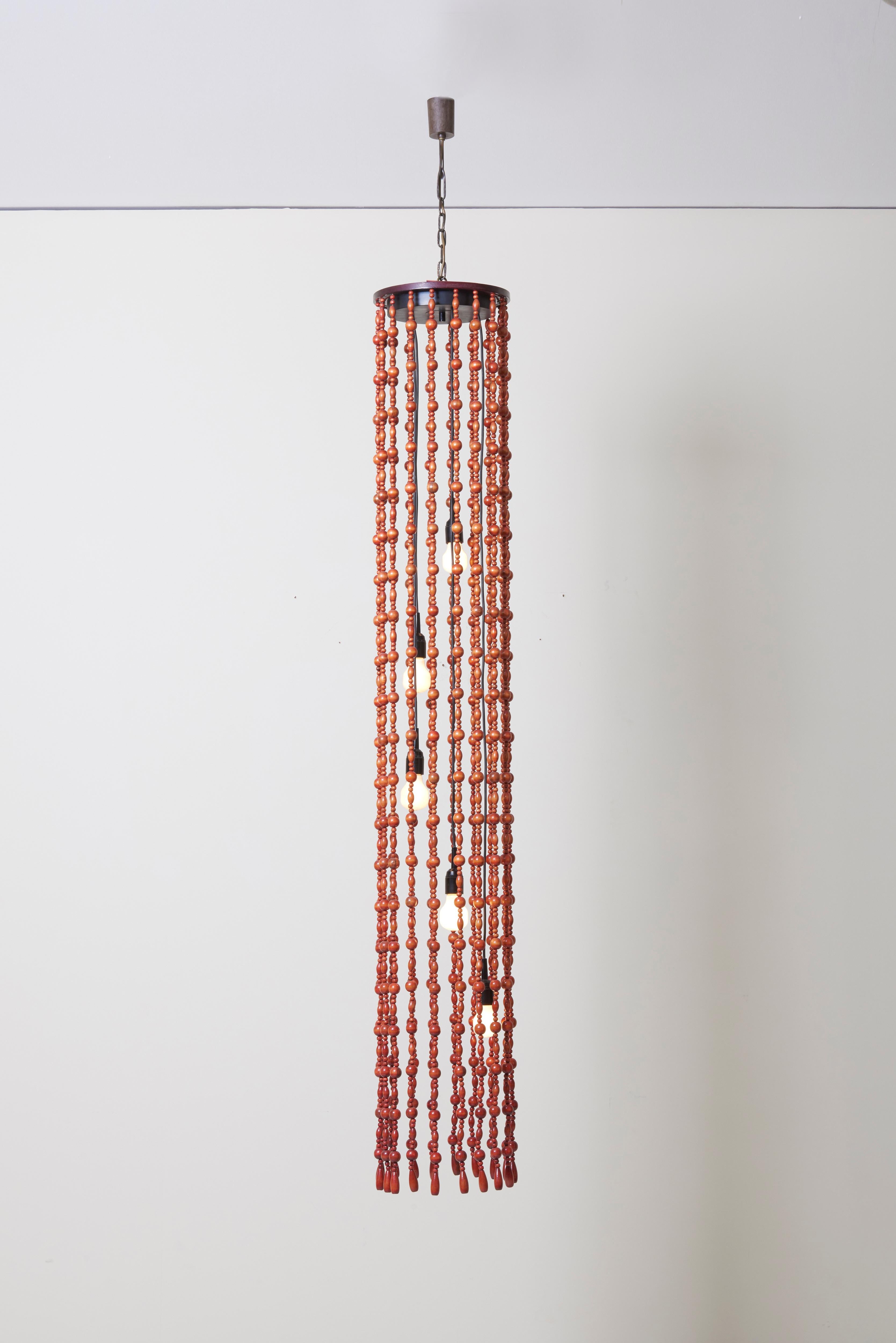 Long pendant lamp by Temde Leuchten, Switzerland.
To be on the safe side, the lamp should be checked locally by a specialist concerning local requirements.