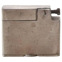 1960s Hipster Cigarette Lighter Vintage Midcentury Mod Silverplated