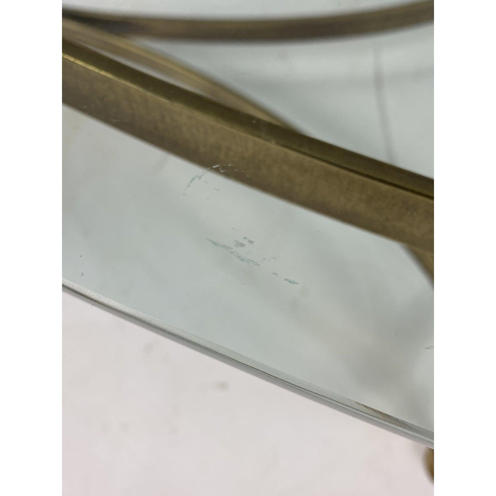 1960s Hollywood Regency Brass Cocktail Table with Hoofed Feet by LaBarge 5