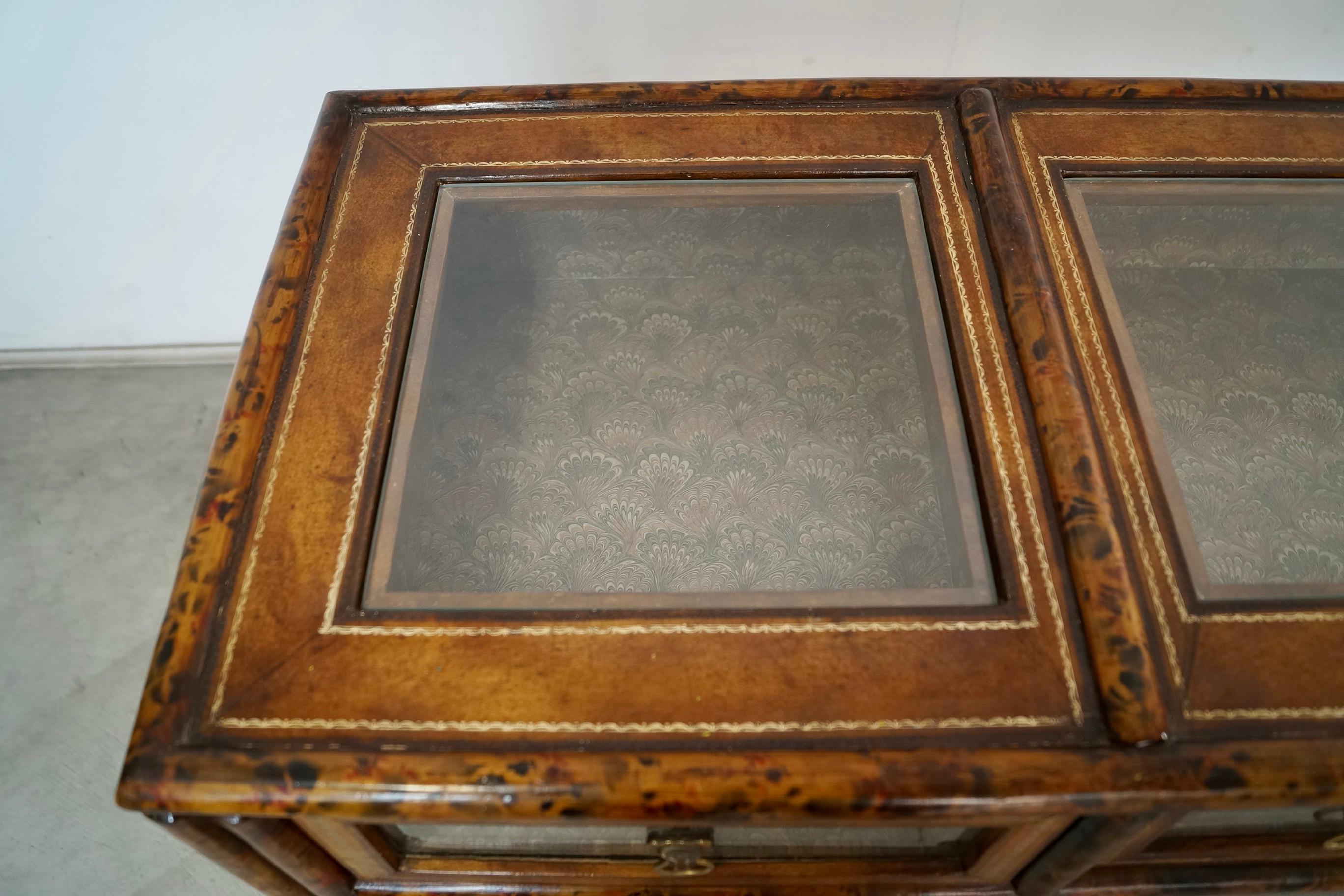 1960's Hollywood Regency Chinoiserie Maitland-Smith Console Table For Sale 7