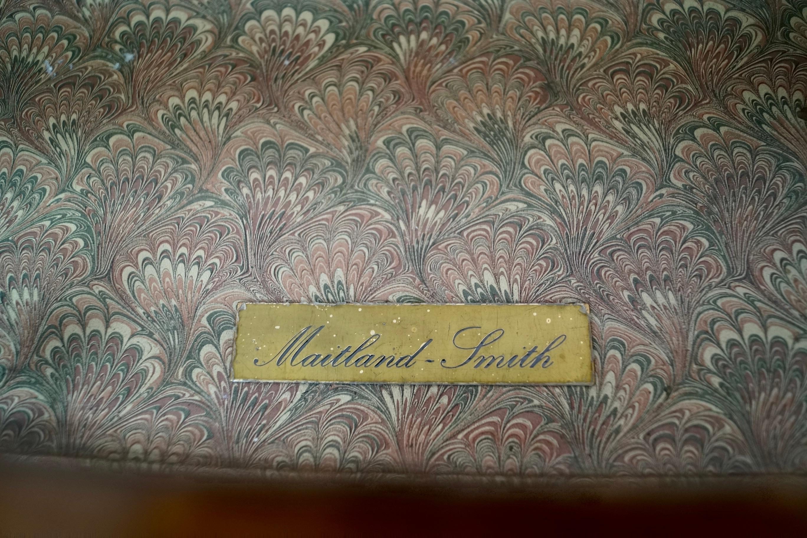1960's Hollywood Regency Chinoiserie Maitland-Smith Console Table For Sale 14
