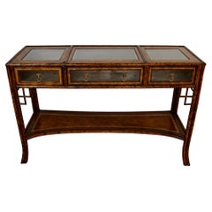 Vintage 1960's Hollywood Regency Chinoiserie Maitland-Smith Console Table