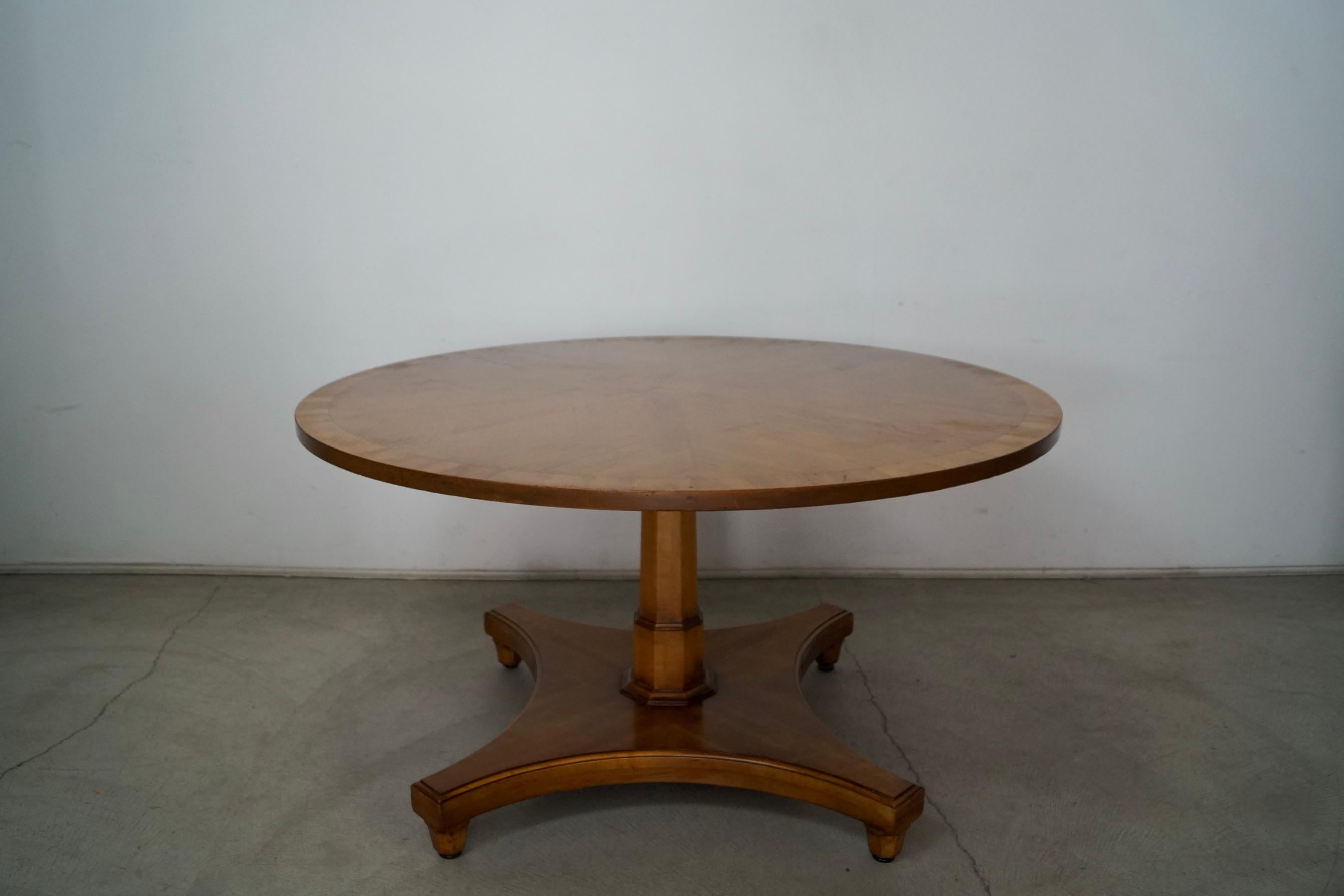American 1960's Hollywood Regency Drexel Palazzo Dining Table
