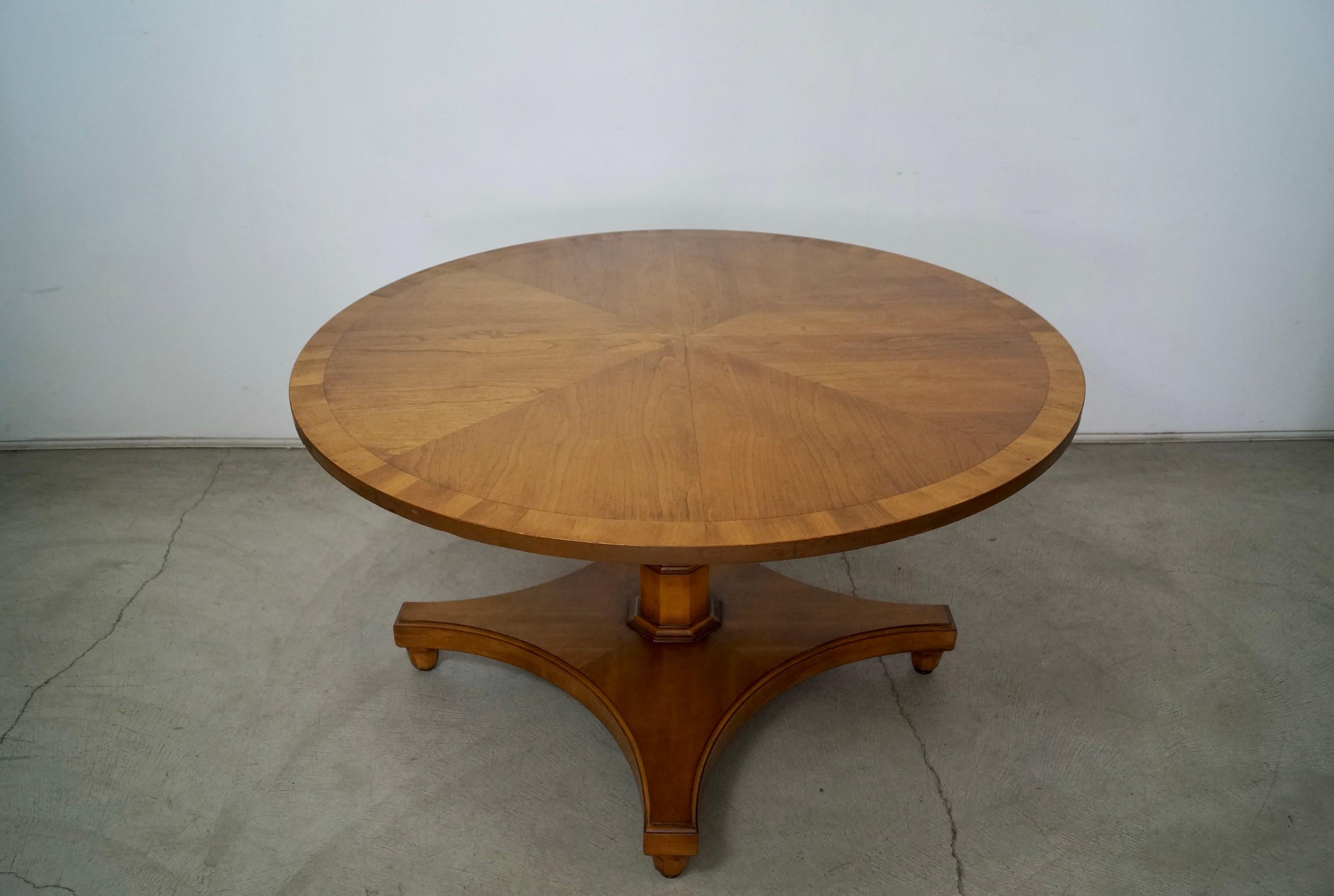 Cherry 1960's Hollywood Regency Drexel Palazzo Dining Table