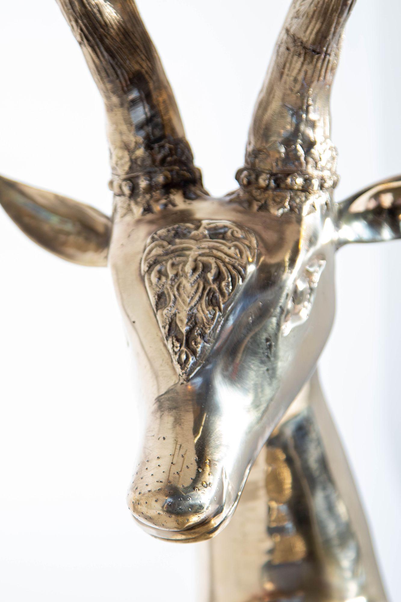 1960s Hollywood Regency Large Brass Deer by Sarreid Ltd, Spain For Sale 10