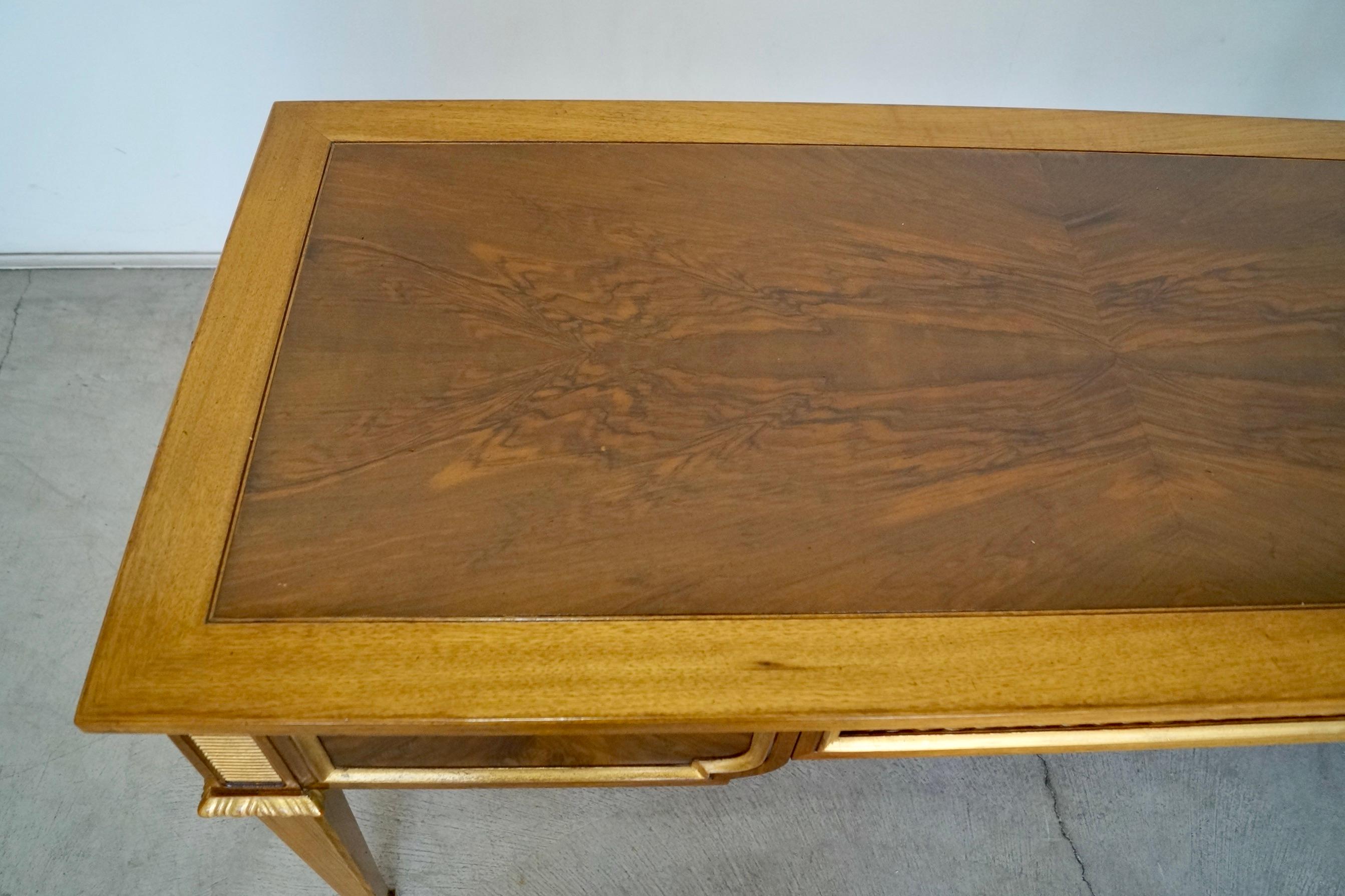 1960s Hollywood Regency Neoclassical Revival Karges Writing Desk For Sale 7