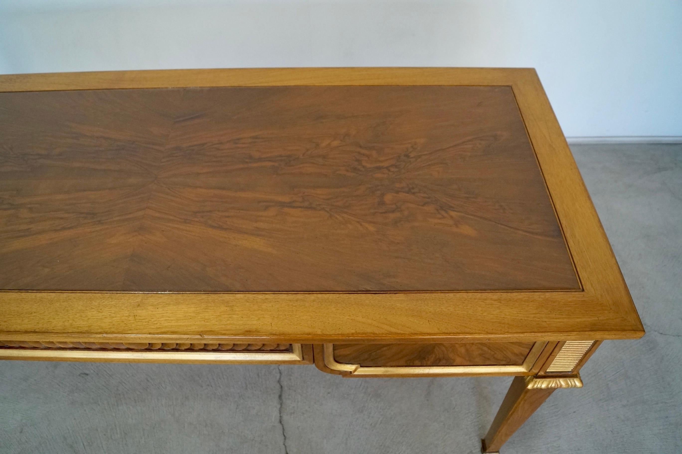 1960s Hollywood Regency Neoclassical Revival Karges Writing Desk For Sale 8