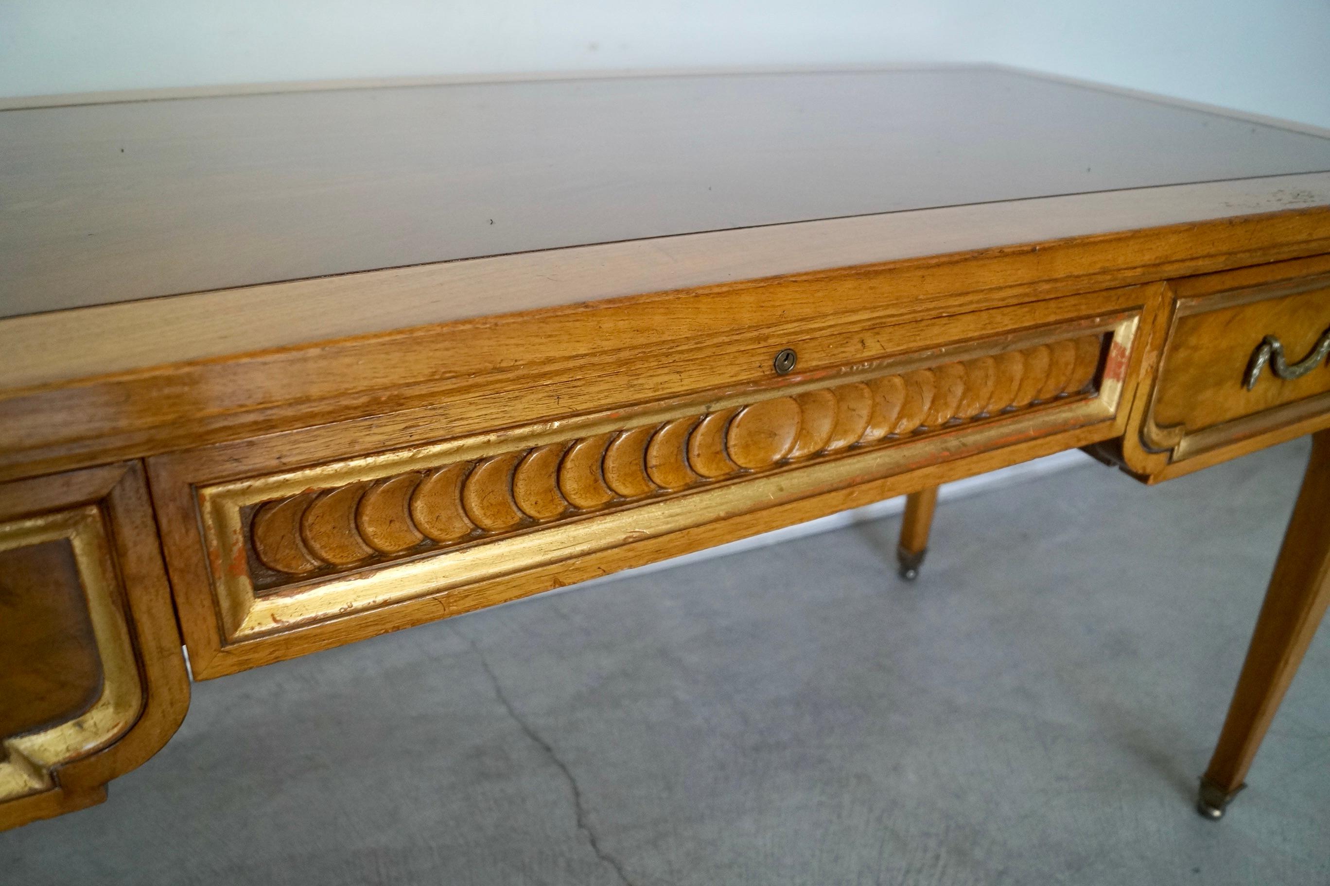 1960s Hollywood Regency Neoclassical Revival Karges Writing Desk For Sale 9