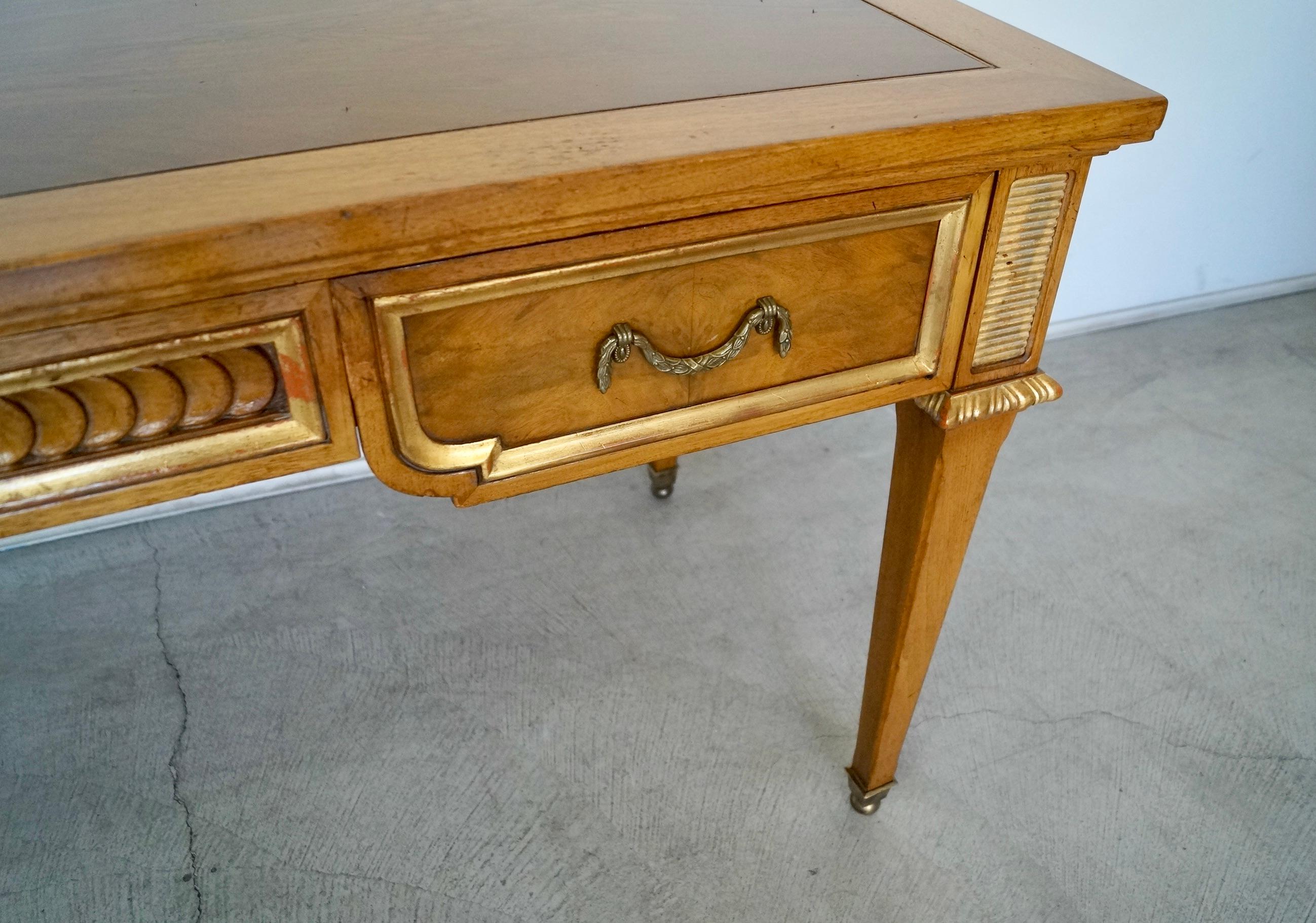 1960s Hollywood Regency Neoclassical Revival Karges Writing Desk For Sale 10