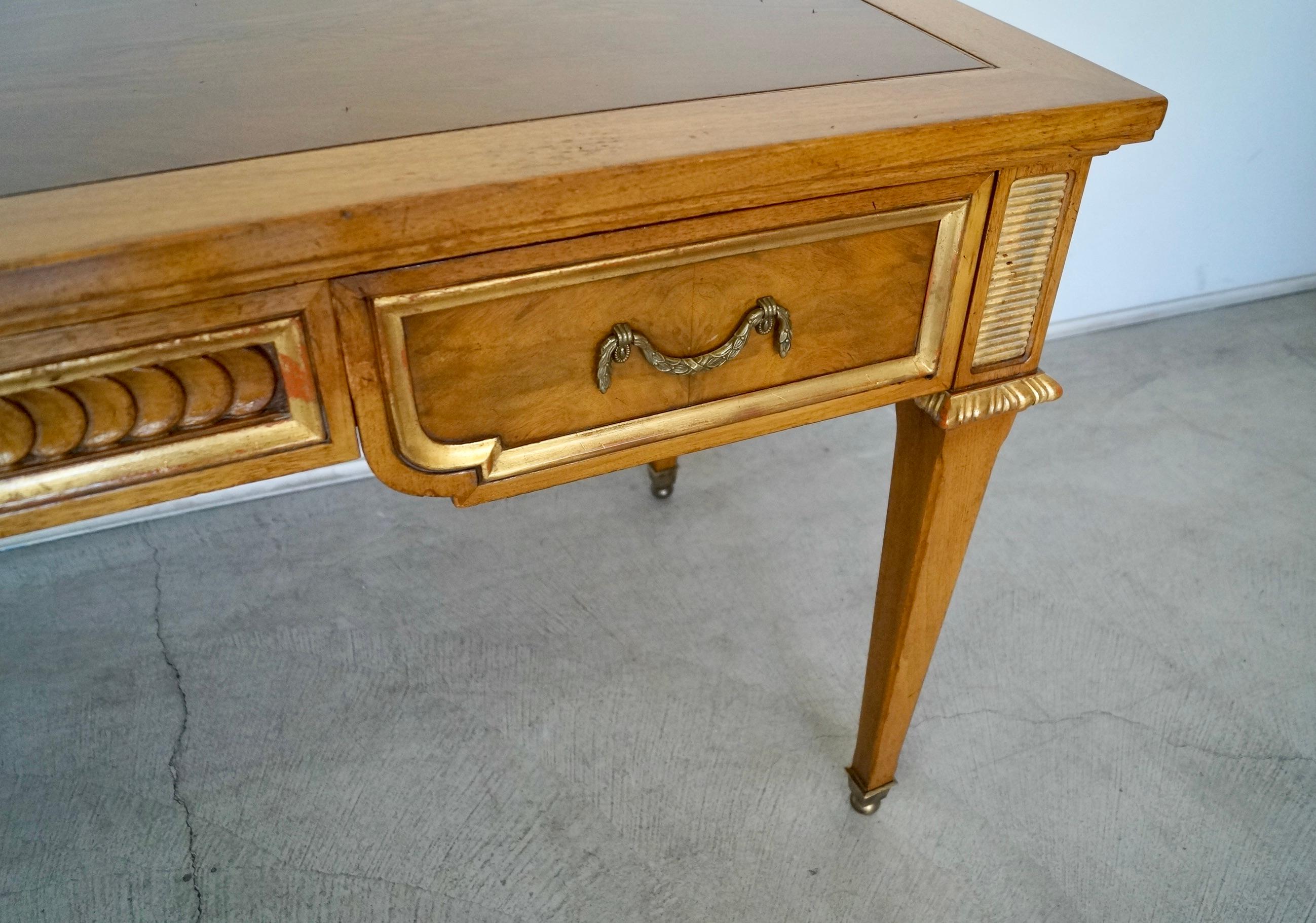 1960s Hollywood Regency Neoclassical Revival Karges Writing Desk For Sale 11