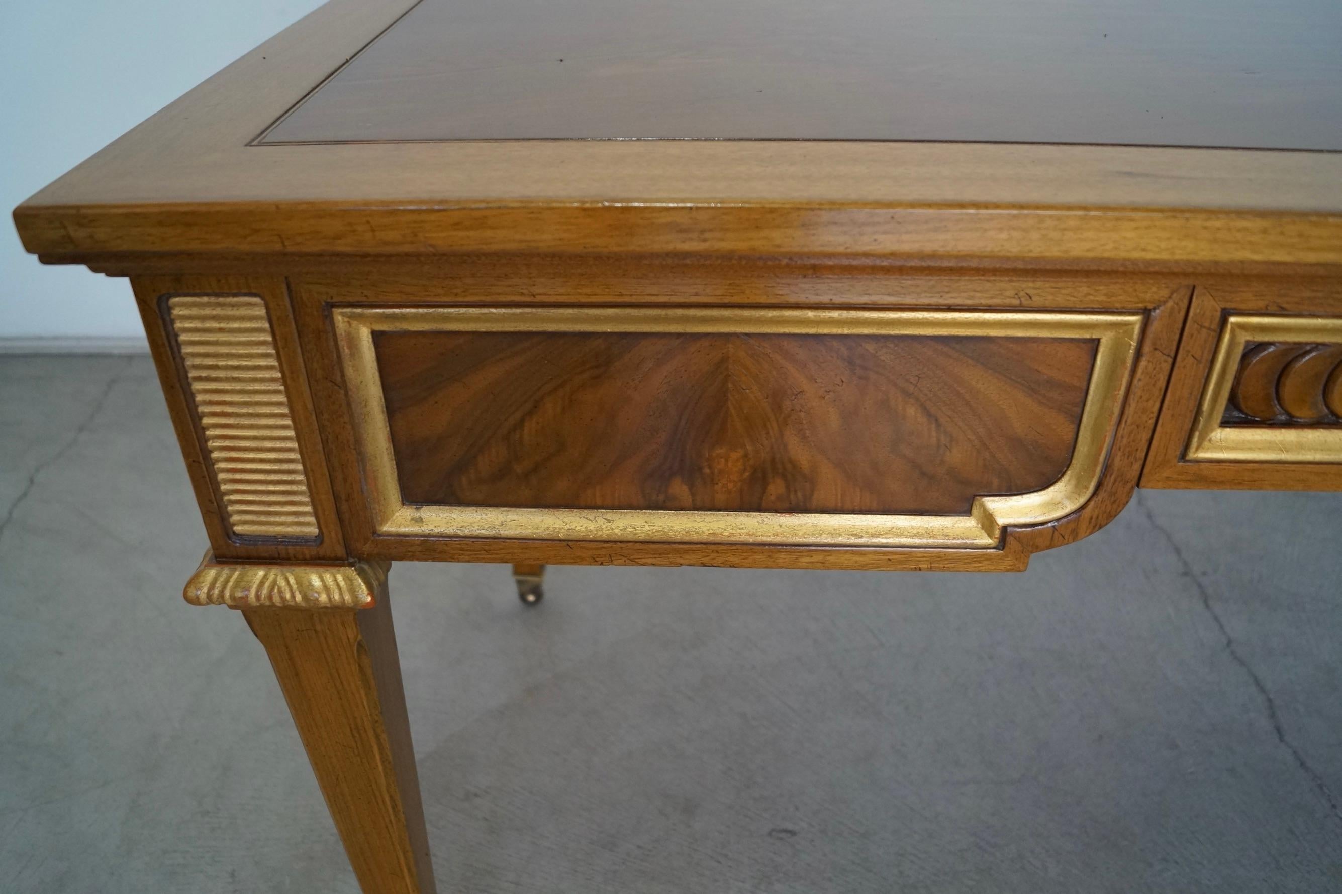 1960s Hollywood Regency Neoclassical Revival Karges Writing Desk For Sale 3