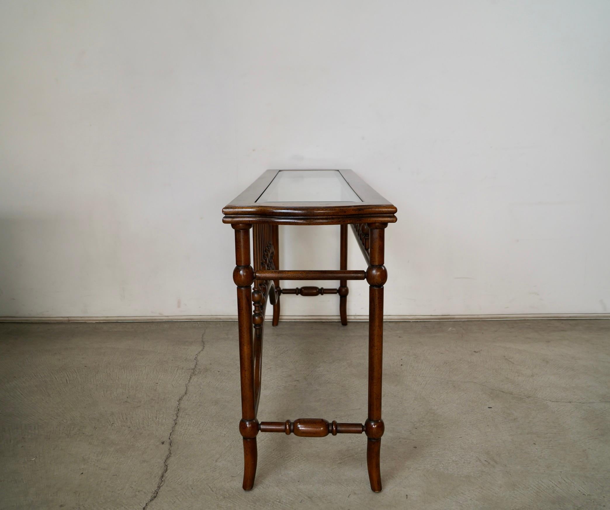 1960's Hollywood Regency Spanish Entrance Table / Console Table en vente 8