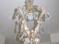 1960's Hollywood Regency style Murano Art Glass Ceiling Lantern From Italy