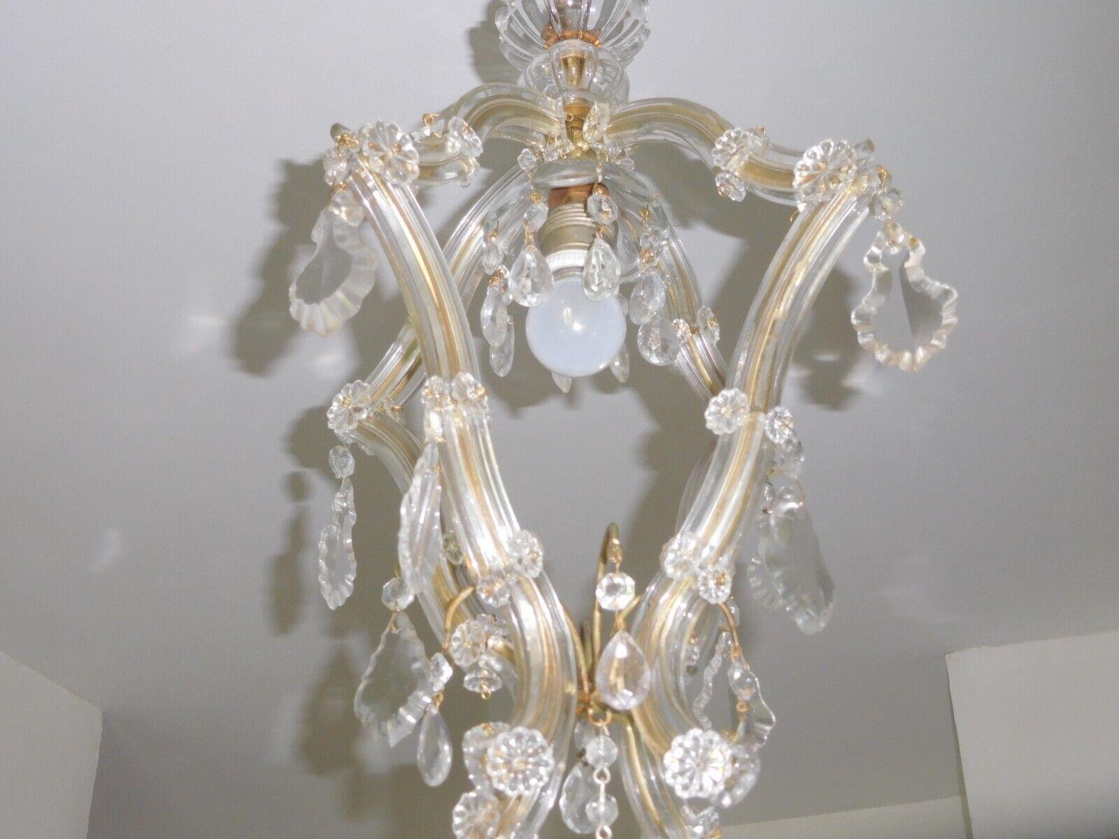 1960's Hollywood Regency style Murano Art Glass Ceiling Lantern From Italy For Sale 2