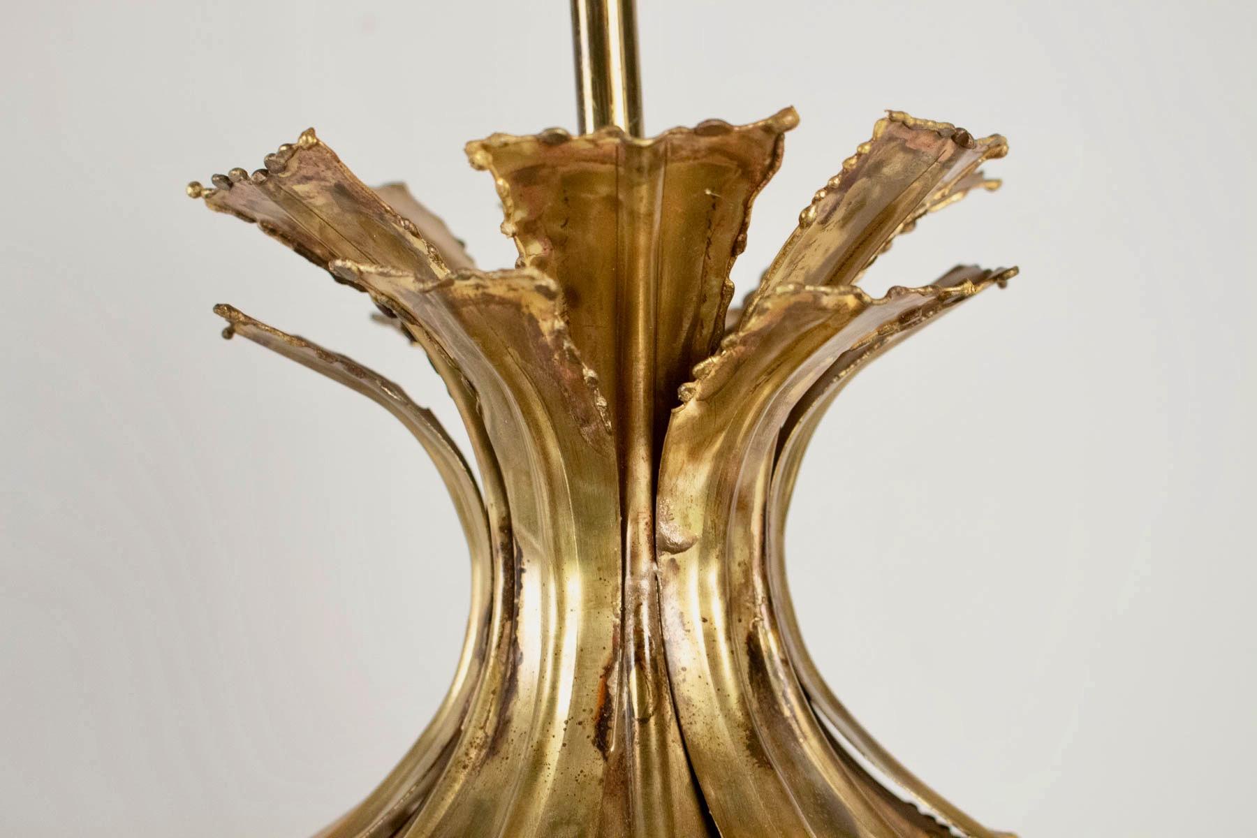 Mid-20th Century 1960s Holm Sørensen Brutalist Brass Pendant
