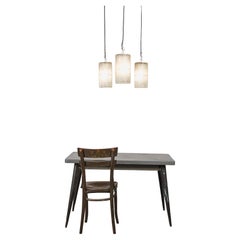 1960's Holophane Cylinder Pendant Lamps - Set Of Three
