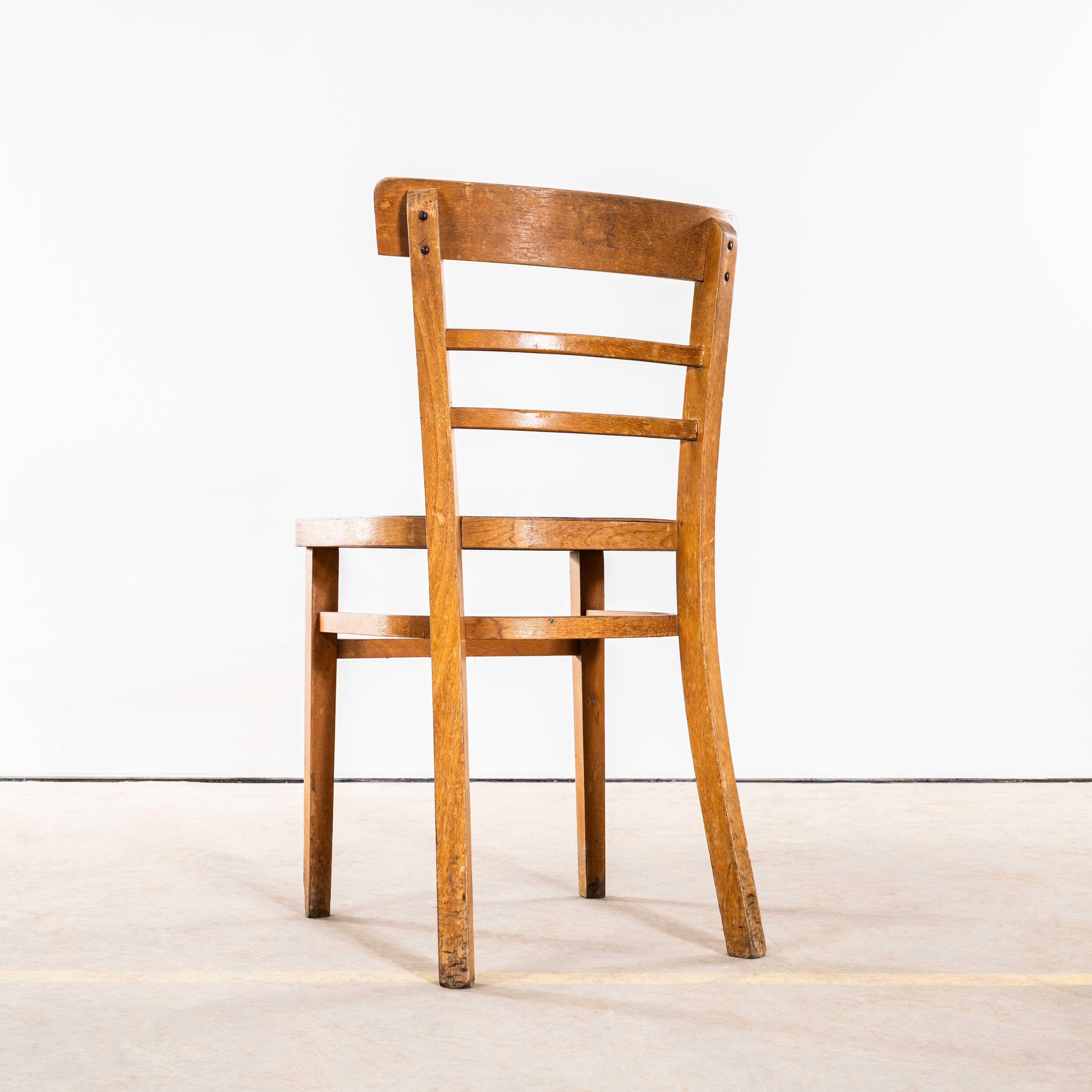 Sedie da pranzo a due gradini con schienale a scala del 1960 Honey in vendita 4