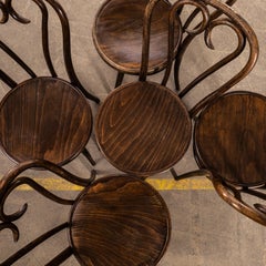 1960’s Hoop Back Baumann Bentwood Dining Chairs – Set Of Five