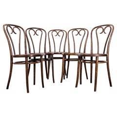 1960’s Hoop Back Baumann Bentwood Dining Chairs – Set Of Five