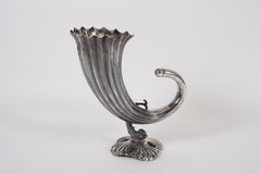 1960's Horn of Plenty Silver Plated Vase