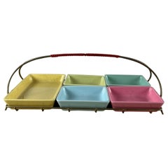 1960s Hors D'oeuvre in Metal and Ceramic