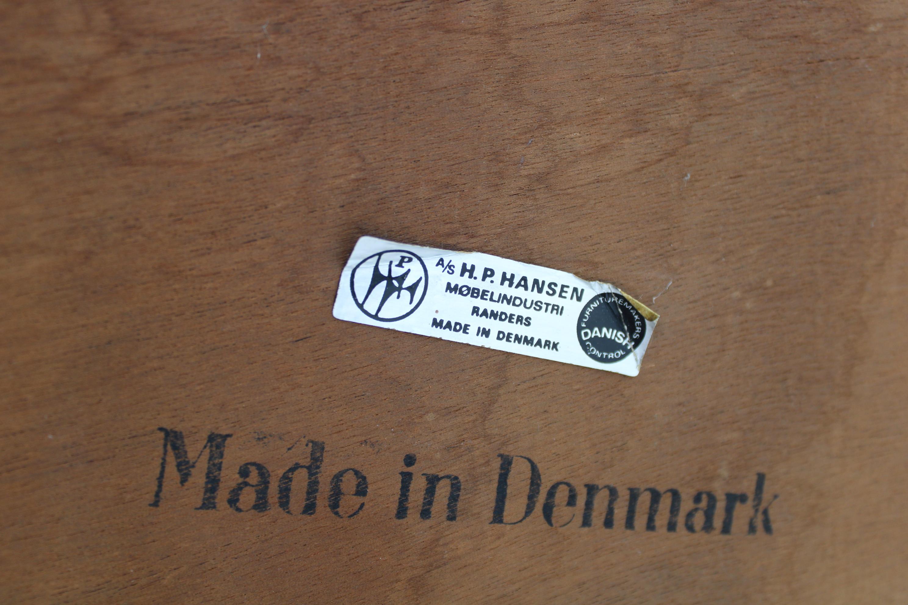 Credenza in legno H.P. Hansen del 1960, Danimarca in vendita 6