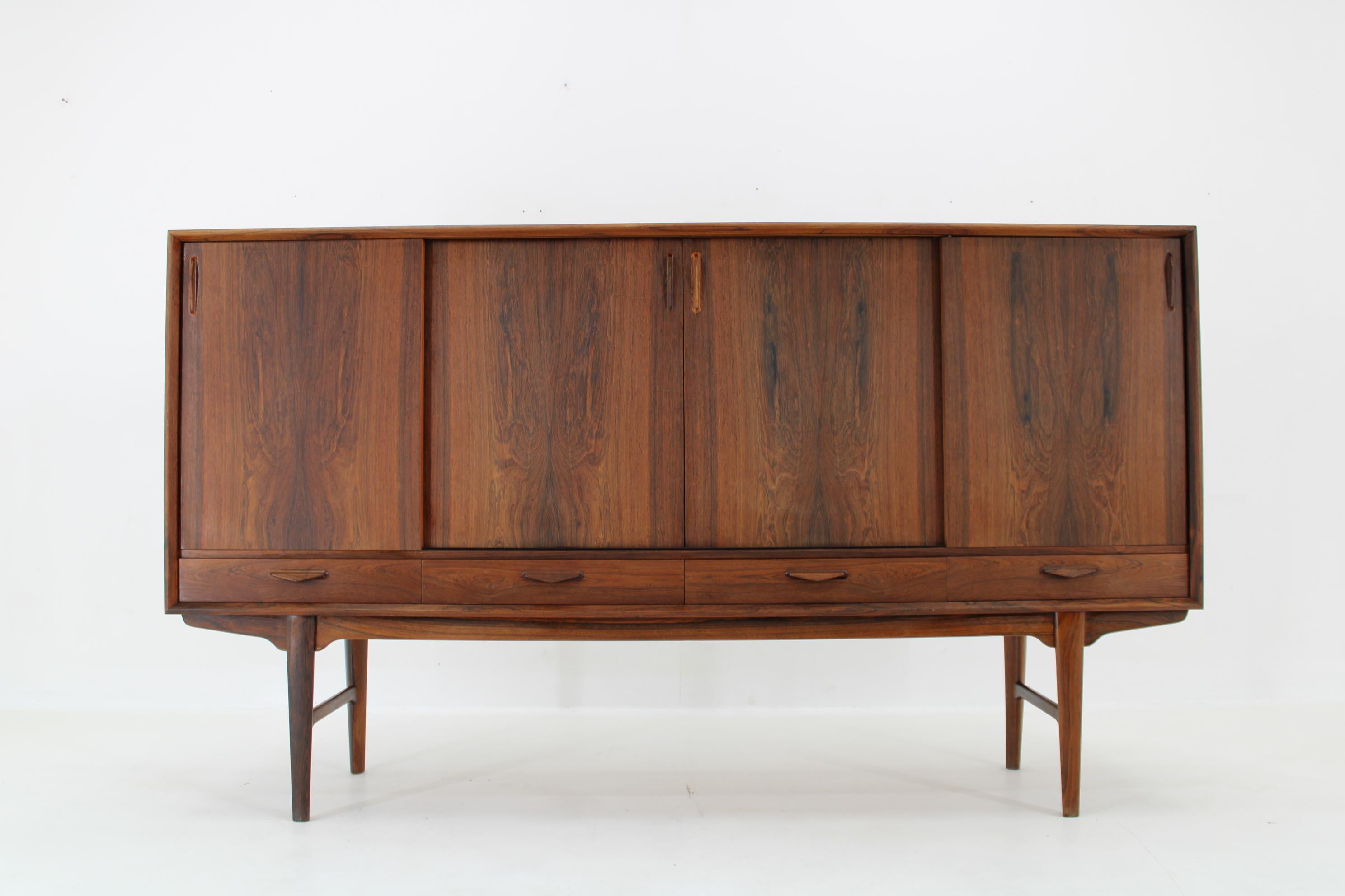 Mid-Century moderno Credenza in legno H.P. Hansen del 1960, Danimarca in vendita