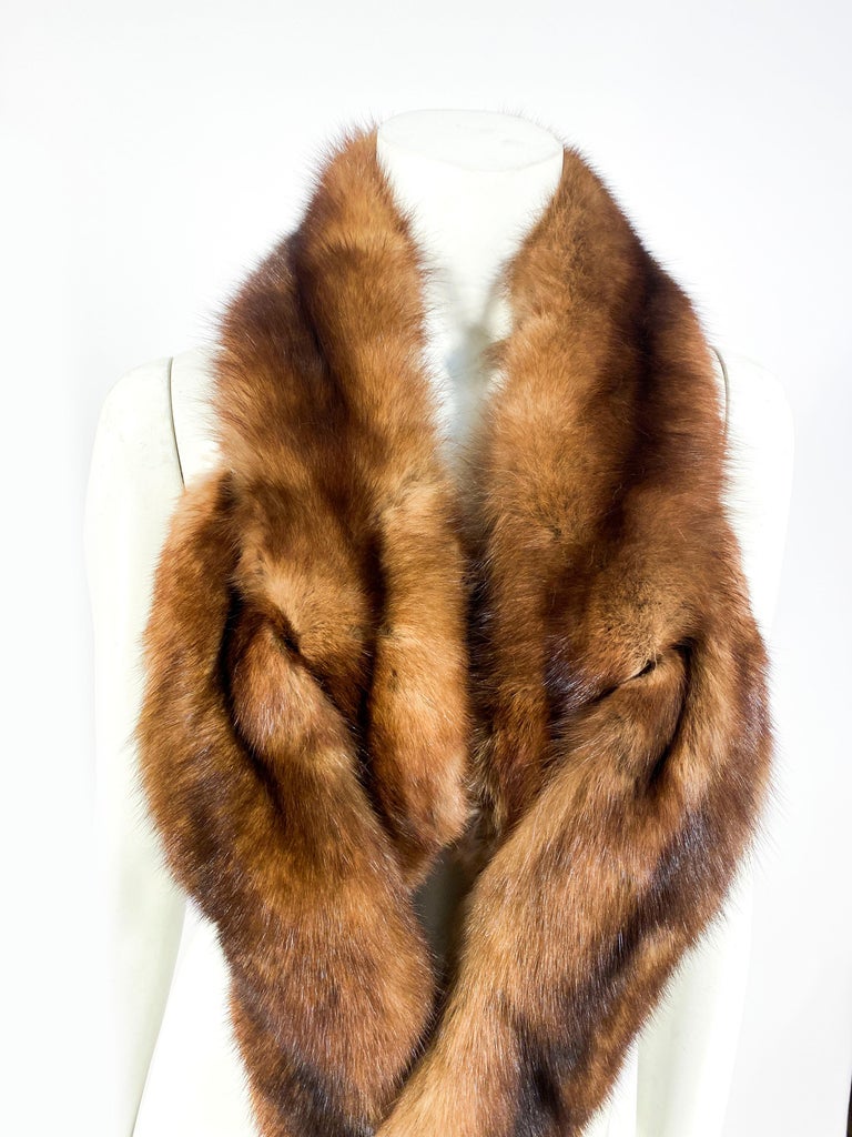 1960s I. Magnin Sable Collar For Sale at 1stDibs