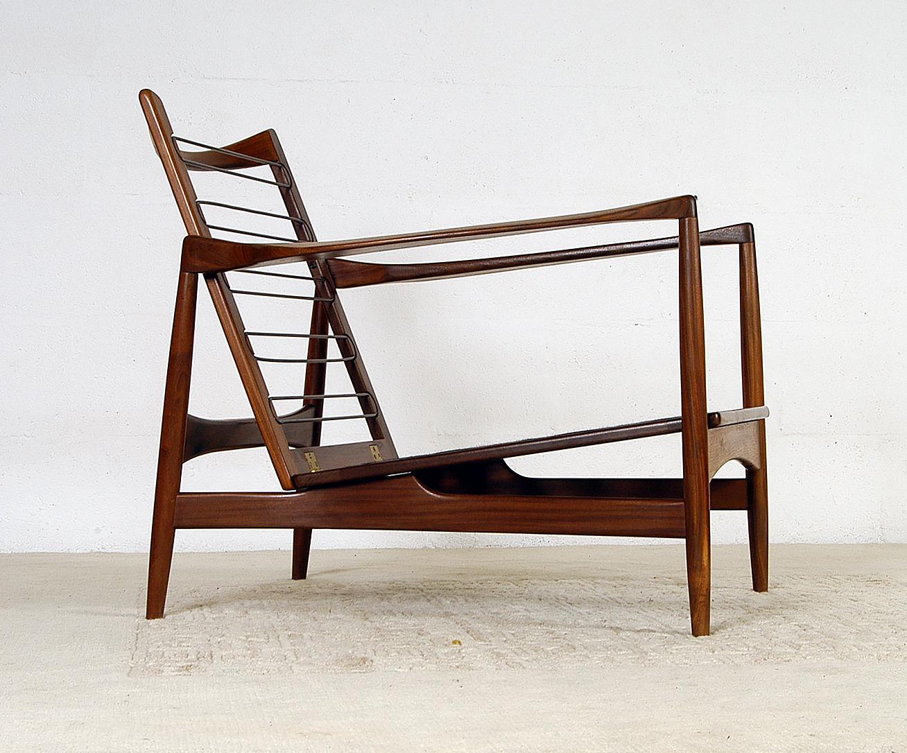 1960s Ib Kofod Larsen G Plan E.Gomme Danish Range Afrormosia '6245' Lounge Chair 7