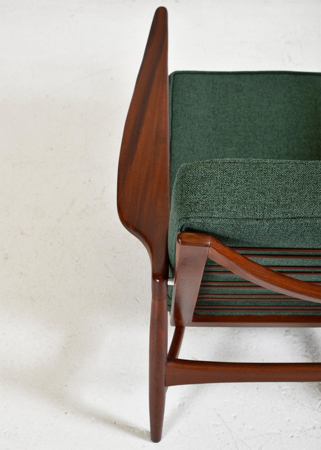 British 1960s Ib Kofod Larsen G Plan E.Gomme Danish Range Afrormosia '6245' Lounge Chair