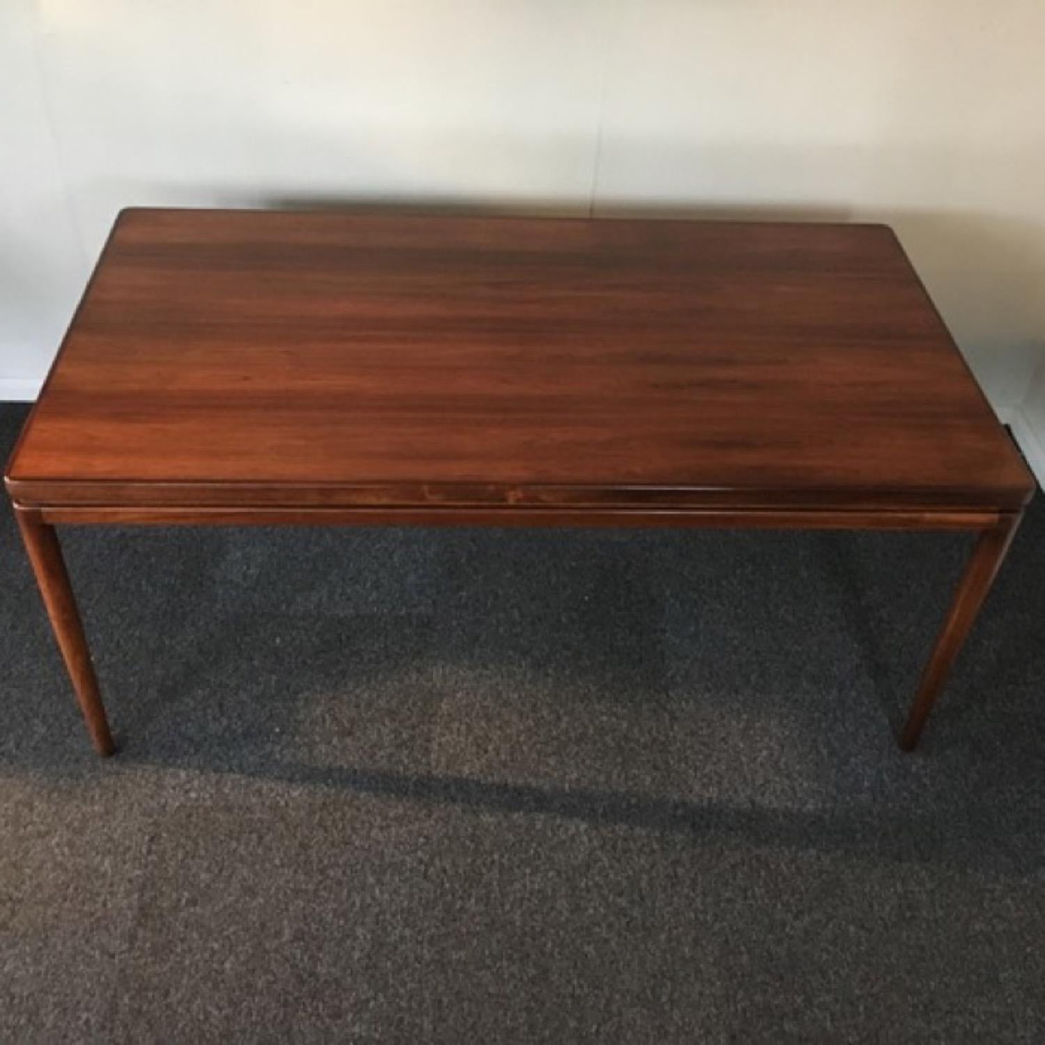 Mid-Century Modern 1960s Ib Kofod-Larsen Large Rosewood Dining Table by Christian Linneberg