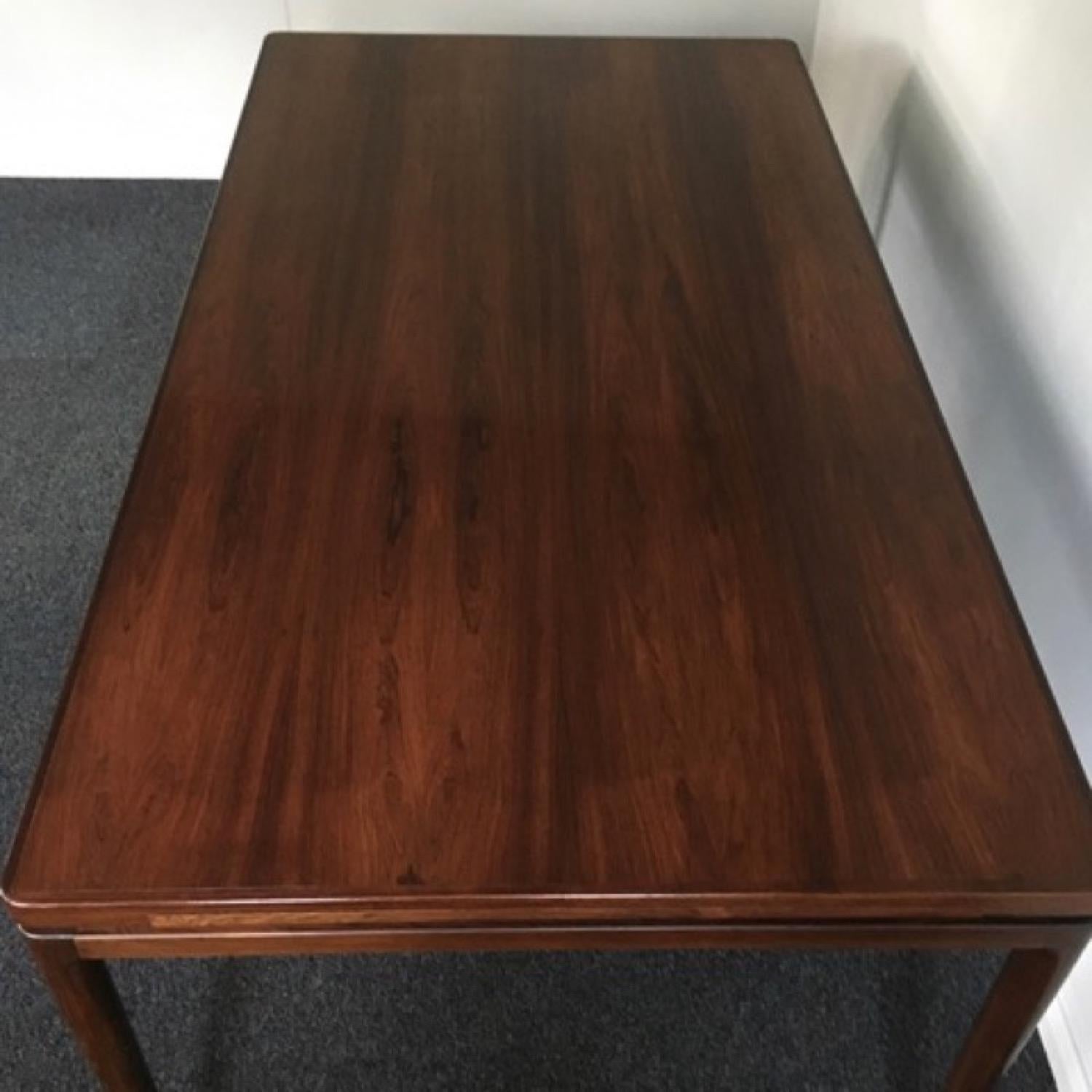 1960s Ib Kofod-Larsen Large Rosewood Dining Table by Christian Linneberg In Good Condition In London, GB